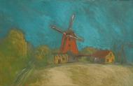 Mühle in Niemegk, Öl, 80 x 50, 1995